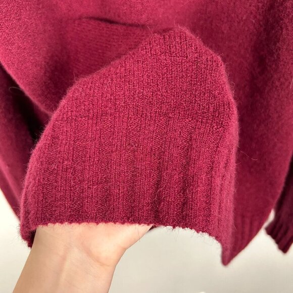 JCREW 2XL Maroon Red Marino and Alpaca Wool Blend Turtleneck Sweater - Picture 5 of 12